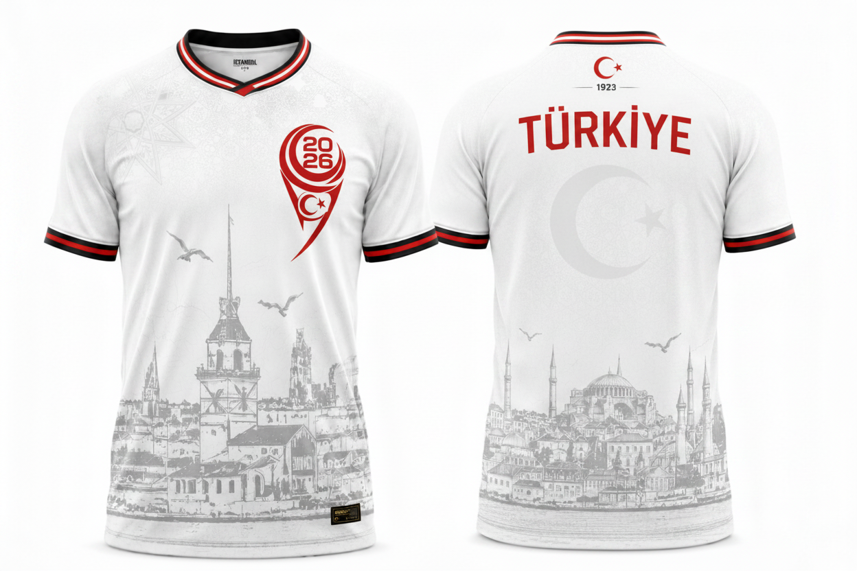 Turkiye Soccer Jersey, FIFA World Cup Soccer Jersey