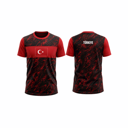 Turkiye Soccer Jersey, FIFA World Cup Soccer Jersey Red